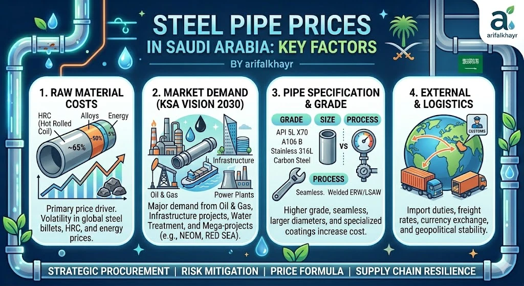 What Factors Affect Steel Pipe Prices in Saudi Arabia?