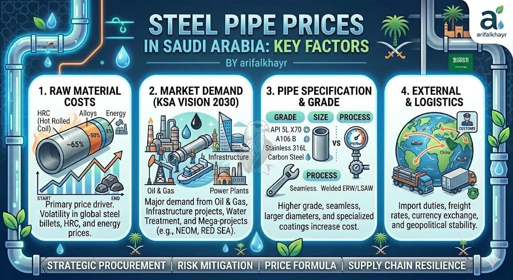 What Factors Affect Steel Pipe Prices in Saudi Arabia?